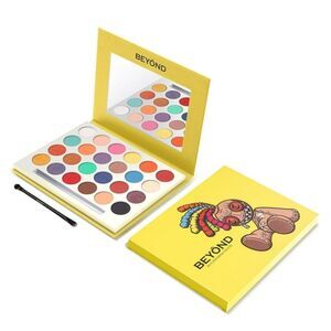 Beyond 24Y Shimmer and Matte Eyeshadow Palette Yellow Box Makeup